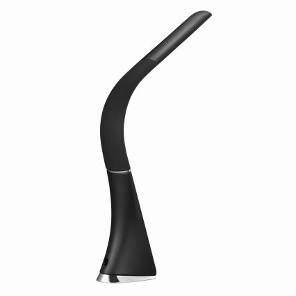 LED skārienvadāma galda lampa ar displeju LED/10W/5V melna