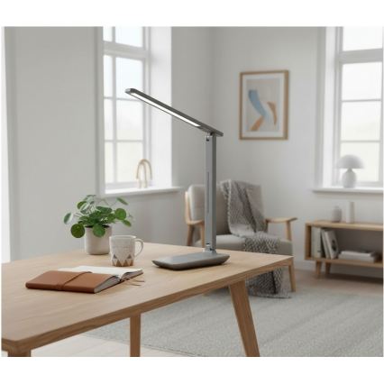 Regulējama LED galda lampa NOBLITE N LED/7W/230V 3000/4000/6500K pelēka