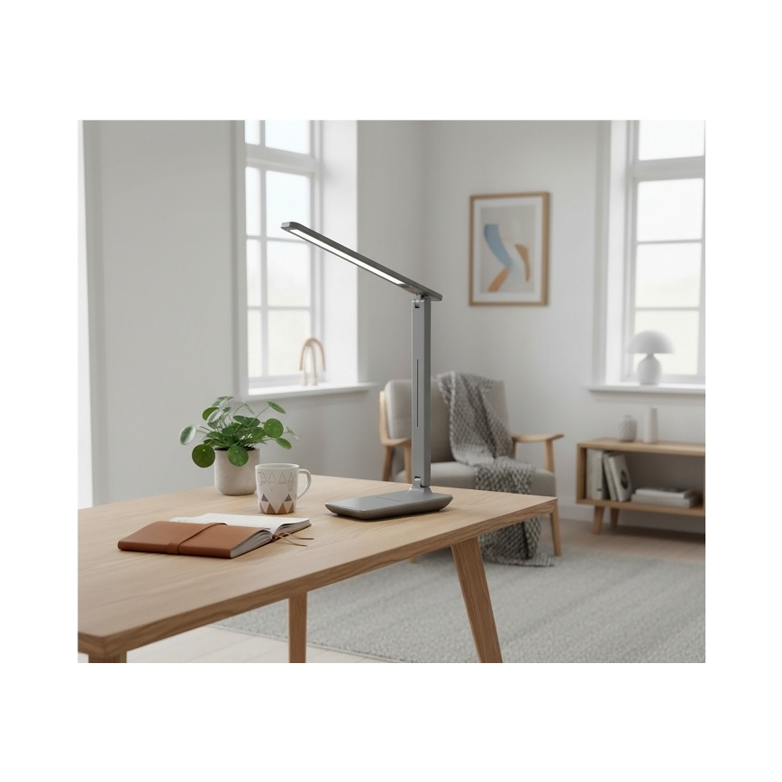 Regulējama LED galda lampa NOBLITE N LED/7W/230V 3000/4000/6500K pelēka