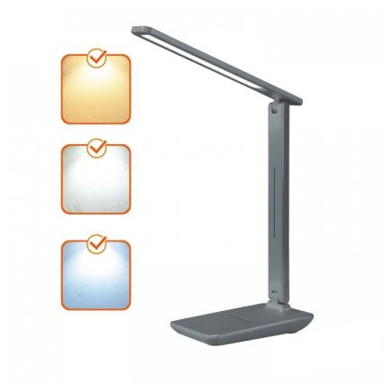 Regulējama LED galda lampa NOBLITE N LED/7W/230V 3000/4000/6500K pelēka