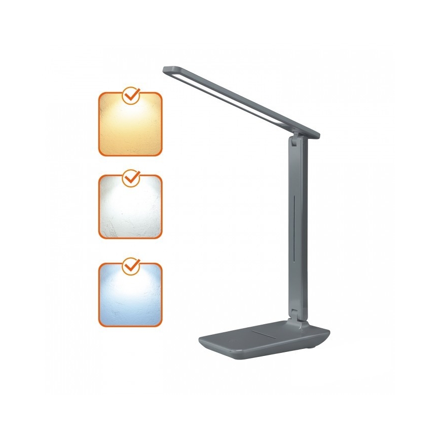 Regulējama LED galda lampa NOBLITE N LED/7W/230V 3000/4000/6500K pelēka