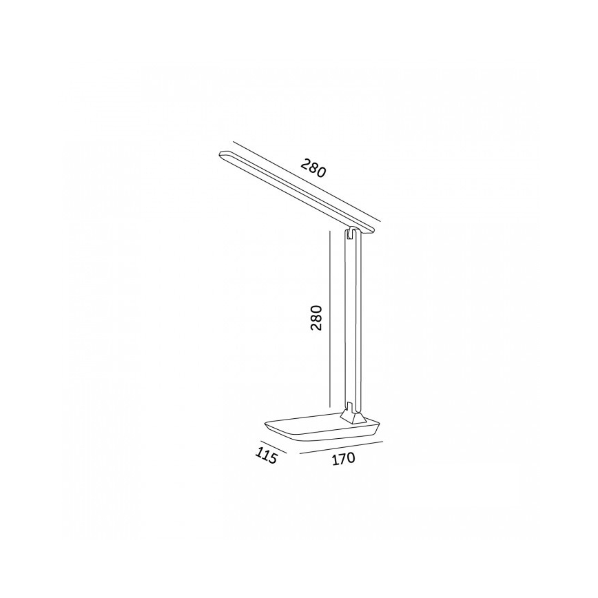 Regulējama LED galda lampa NOBLITE N LED/7W/230V 3000/4000/6500K, rozā
