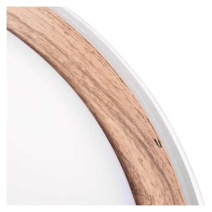 Dimējamā LED griestu lampa ILVI LED/45W/230V 2700–6500 K, Ø 50 cm, balta/bēša — ar tālvadības pulti