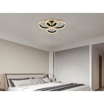 Regulējama LED griestu lustra, 150W, 230V, 3000–6500K, ar tālvadības pulti