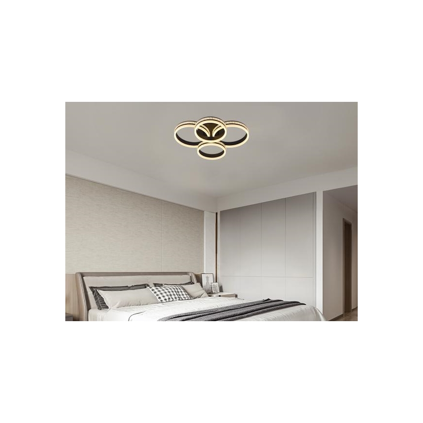 Regulējama LED griestu lustra, 150W, 230V, 3000–6500K, ar tālvadības pulti