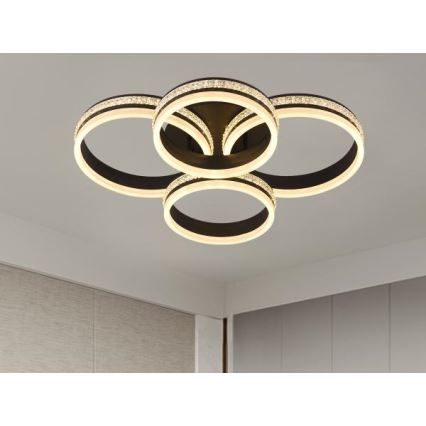 Regulējama LED griestu lustra, 150W, 230V, 3000–6500K, ar tālvadības pulti