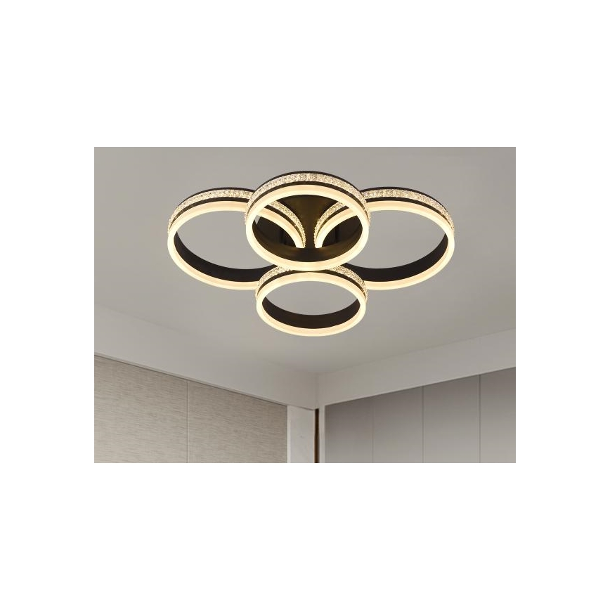 Regulējama LED griestu lustra, 150W, 230V, 3000–6500K, ar tālvadības pulti