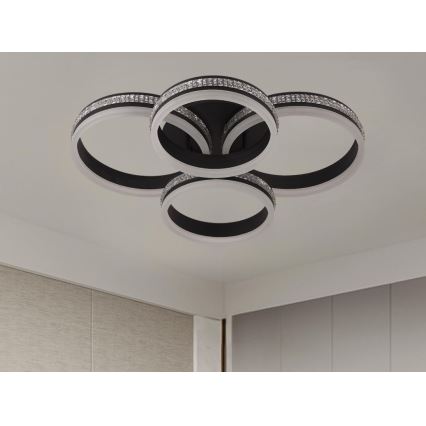 Regulējama LED griestu lustra, 150W, 230V, 3000–6500K, ar tālvadības pulti