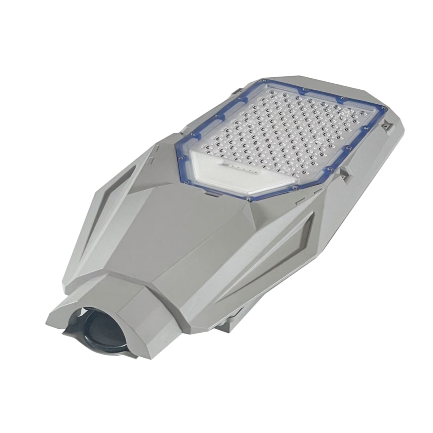Pelēka LED regulējama ielas laterna ar krēslas sensoru un saules paneli LED/200W/20000 mAh 6500K IP65
