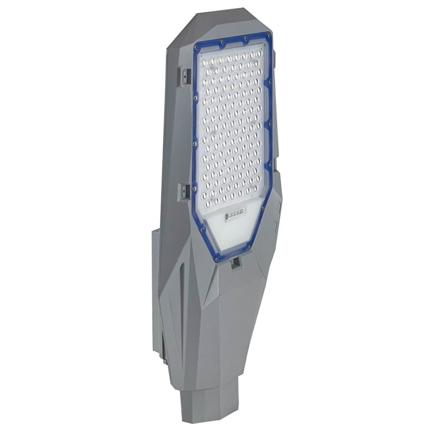 Pelēka LED regulējama ielas laterna ar krēslas sensoru un saules paneli LED/200W/20000 mAh 6500K IP65