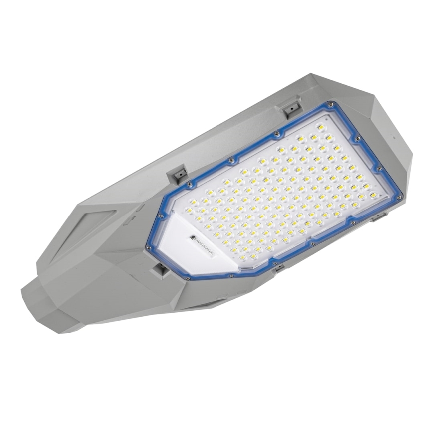 Pelēka LED regulējama ielas laterna ar krēslas sensoru un saules paneli LED/200W/20000 mAh 6500K IP65