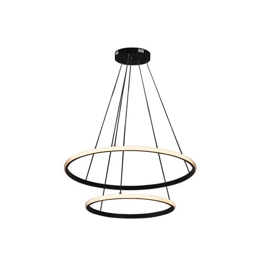 Regulējama LED piekaramā lustra ar trosi LED/55W/230V 3000-6500K Ø 60 cm + tālvadības pults