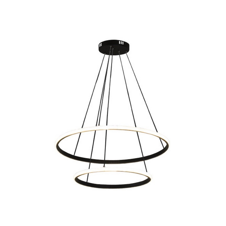 Regulējama LED piekaramā lustra ar trosi LED/55W/230V 3000-6500K Ø 60 cm + tālvadības pults