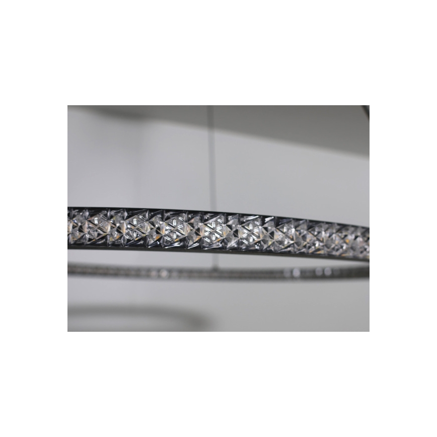 LED regulējama lustra uz troses LED/90W/230V 3000-6500K diam. 60 cm + tālvadība