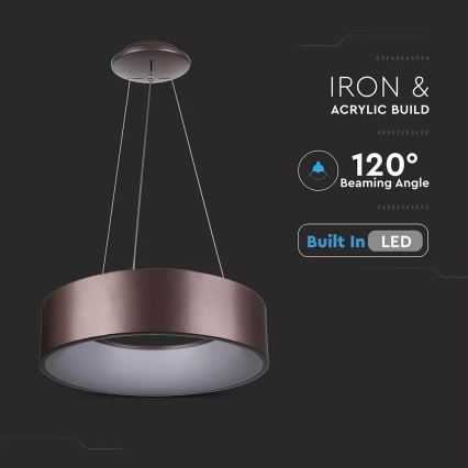 Regulējama LED lustra uz stieples LED/20W/230V