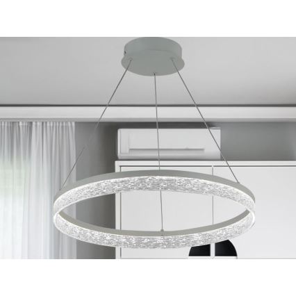 Regulējama LED lustra uz troses ALIANZ LED/60W/230V 3000-6000K Ø 80 cm + tālvadības pults