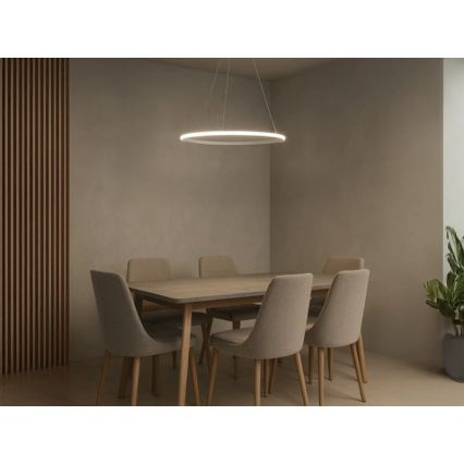 Regulējama LED lustra uz troses, LED/32W/230V, 3000-6500K, Ø 60 cm + tālvadības pults