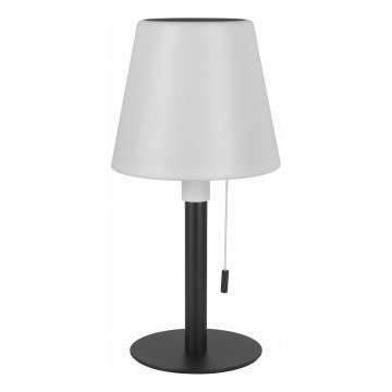 Regulējama LED saules lampa LED/2W/5V USB 1200 mAh IP44 balta/melna