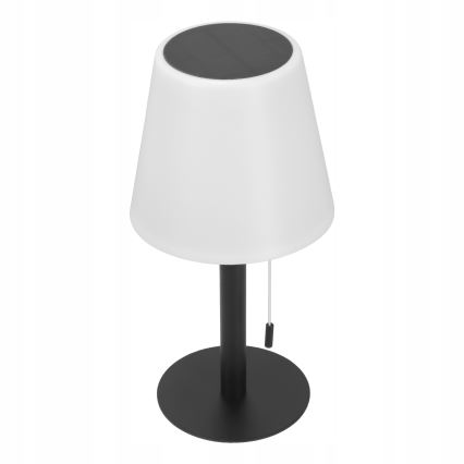 Regulējama LED saules lampa LED/2W/5V USB 1200 mAh IP44 balta/melna