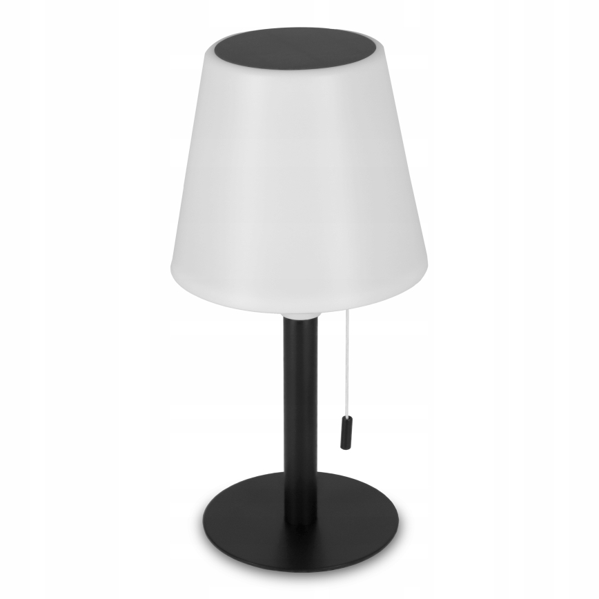 Regulējama LED saules lampa LED/2W/5V USB 1200 mAh IP44 balta/melna