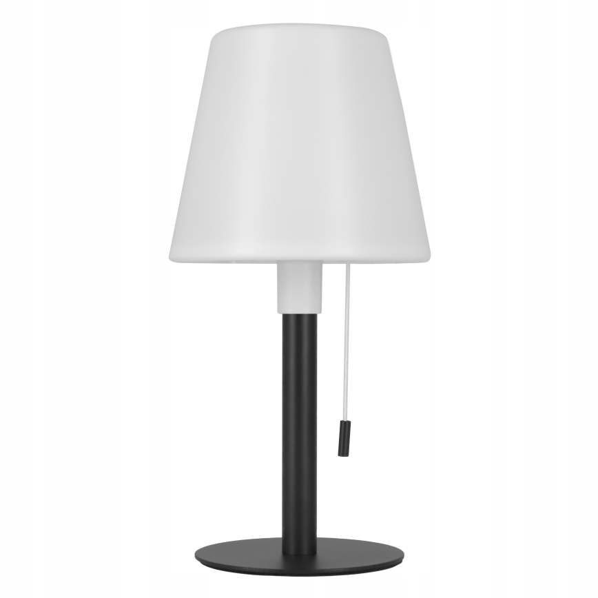 Regulējama LED saules lampa LED/2W/5V USB 1200 mAh IP44 balta/melna