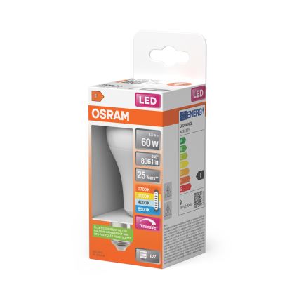 Regulējama LED spuldze CLASSIC A60 E27/8,8W/230V 2700/3000/4000/6500K - Osram