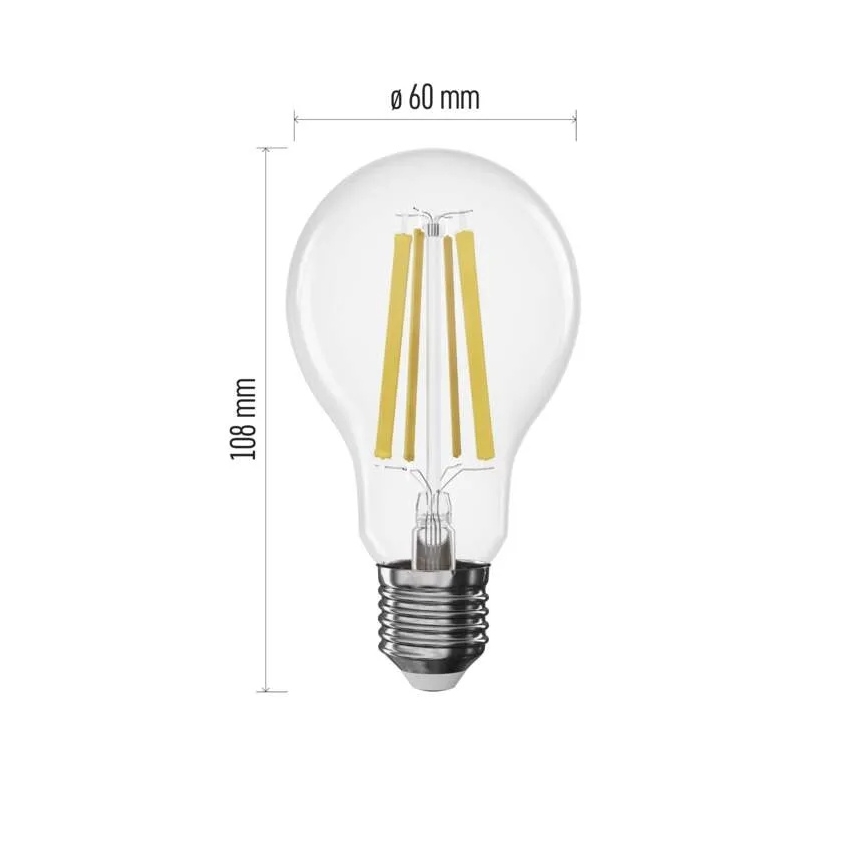 Regulējama LED spuldze FILAMENT A60 E27/11W/230V 4000K