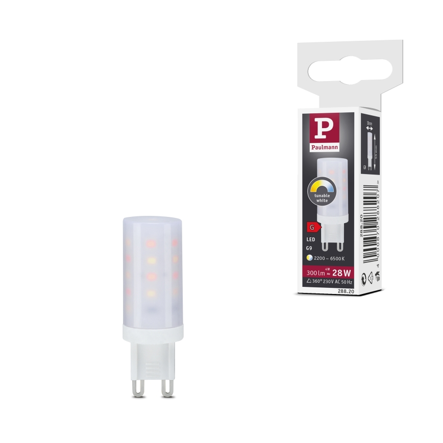 Regulējama LED spuldze G9/4W/230V 2200-6500K - Paulmann 28820