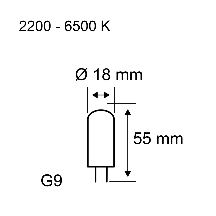 Regulējama LED spuldze G9/4W/230V 2200-6500K - Paulmann 28820