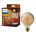 Regulējama LED VINTAGE spuldze Philips G95 E27/3,1W/230V 1800K