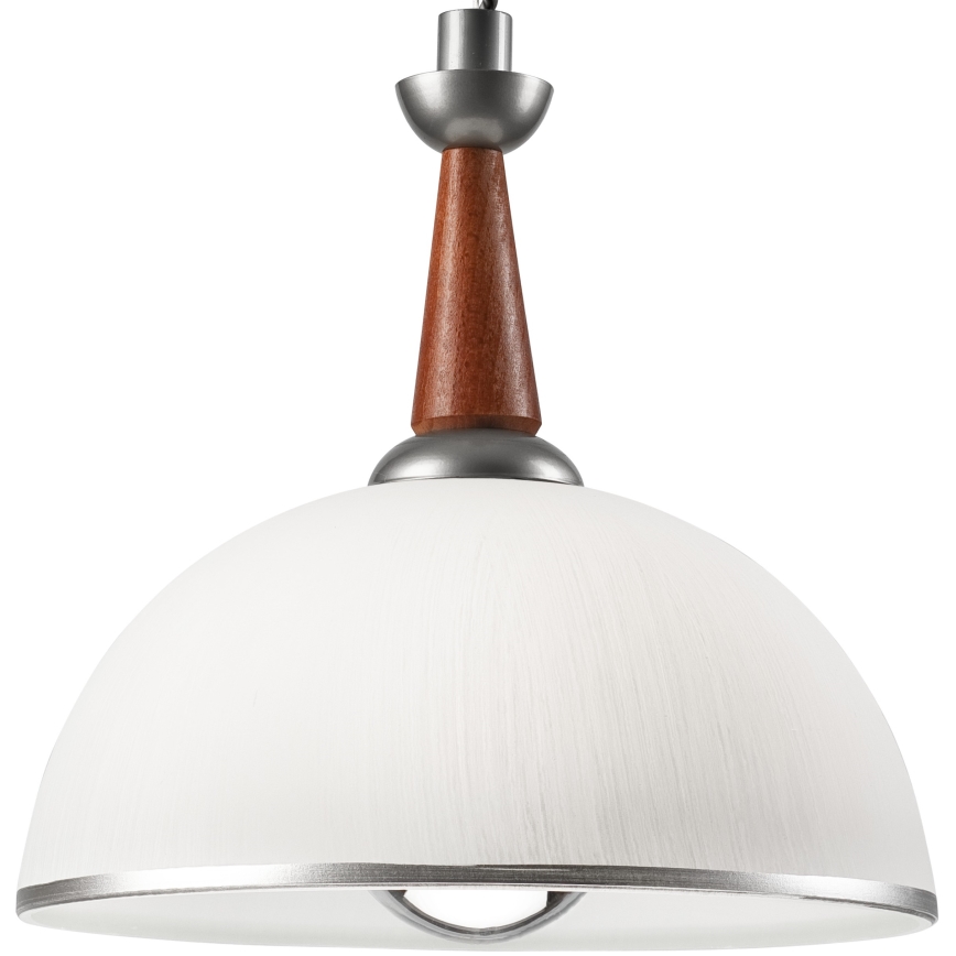 Regulējama lustra CHIARA 1xE27/60W/230V sudraba/brūna/dižskābardis