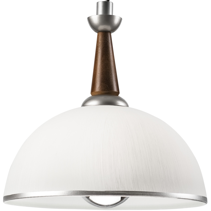 Regulējama lustra CHIARA 1xE27/60W/230V sudraba/tumši brūna/dižskābardis