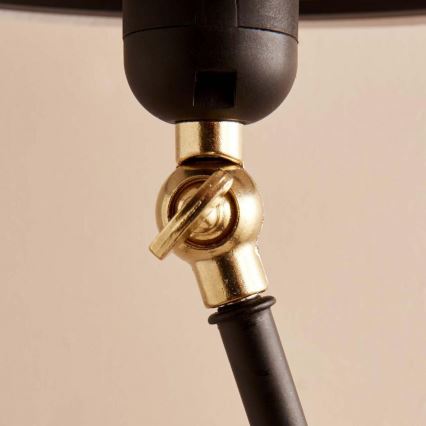 Regulējamā stāvlampa AYD 1xE27/40W/230V melna/brūna