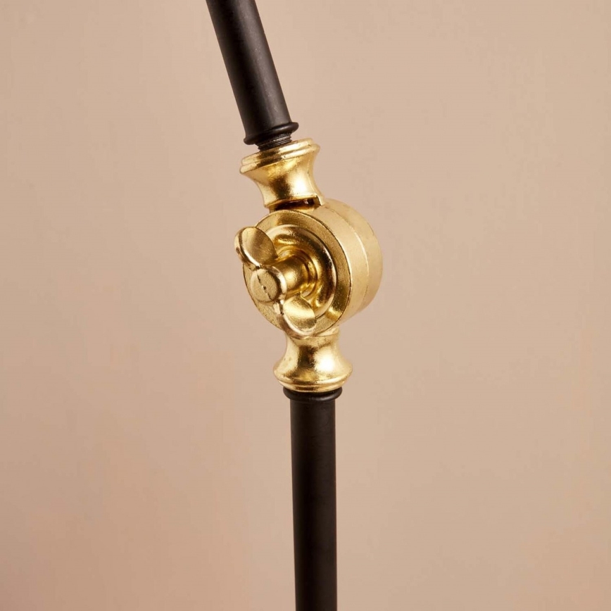 Regulējamā stāvlampa AYD 1xE27/40W/230V melna/brūna