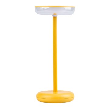 Regulējama uzlādējamā LED lampa FLUXY LED/1,7W/1800 mAh IP44 dzeltena