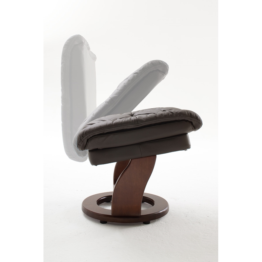 Regulējams atpūtas krēsls HABI brūns/valrieksts