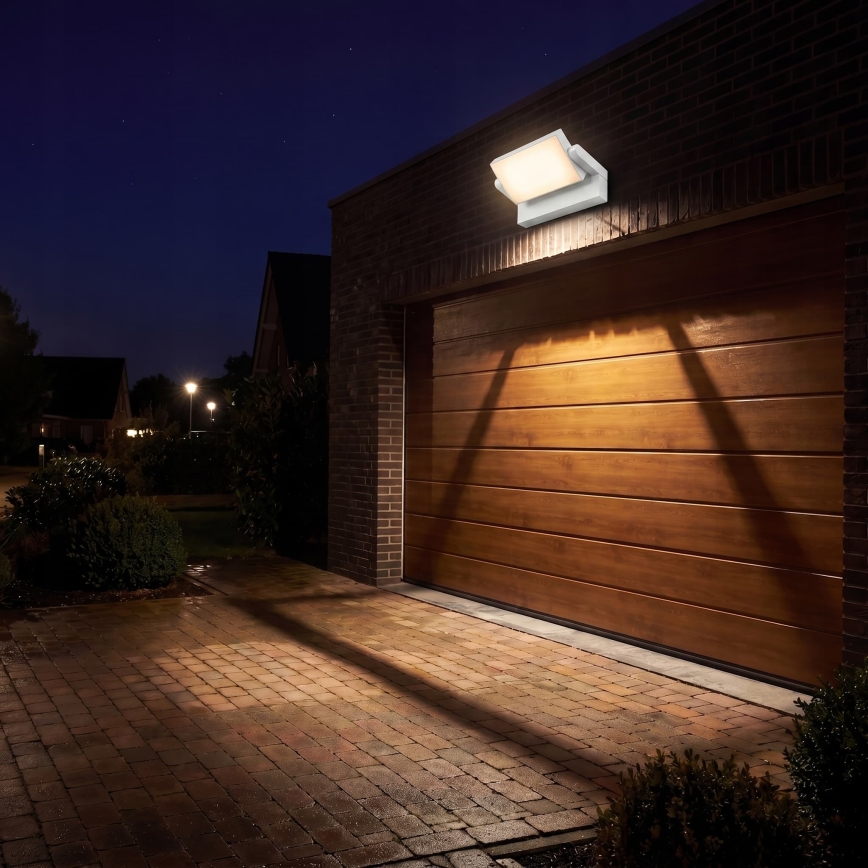 Dimmējams LED āra sienas gaismeklis LED/12/18/24W/230V 3000/4000/6500K IP54 balts