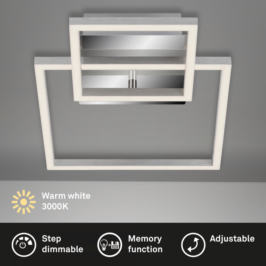 Regulējams LED griestu gaismeklis LED/12W/230V 3000K matēts hroms