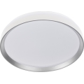 Regulējams LED griestu gaismeklis LIXAN LED/47W/230V 3000-6500K Ø 38,6 cm balts/sudraba + tālvadība