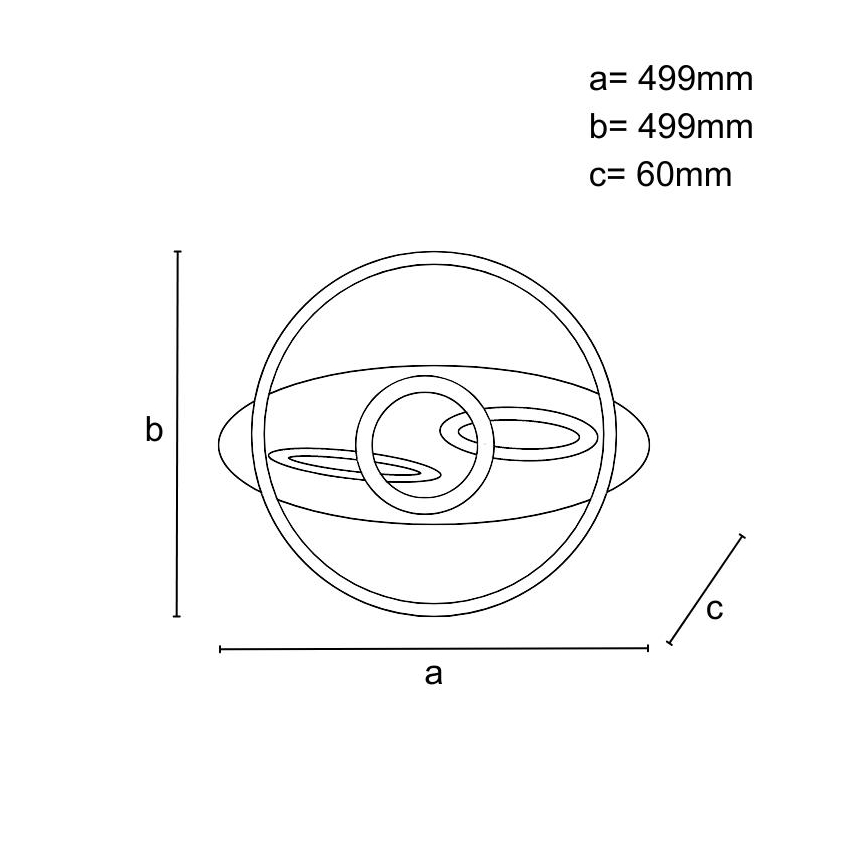 Regulējams LED griestu lukturis LED/105W/230V 3000-6500K + tālvadības pults