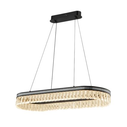 LED dimmējama kristāla lustra uz troses THALIA LED/50W/230V 3000-6000K + tālvadība