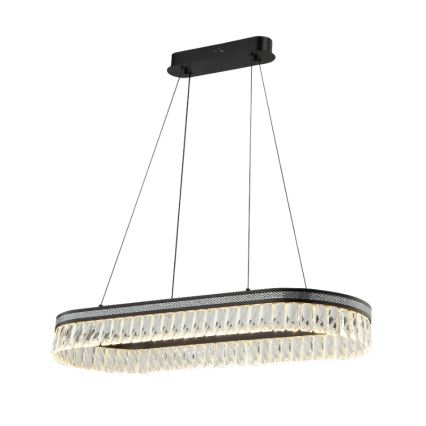 LED dimmējama kristāla lustra uz troses THALIA LED/50W/230V 3000-6000K + tālvadība
