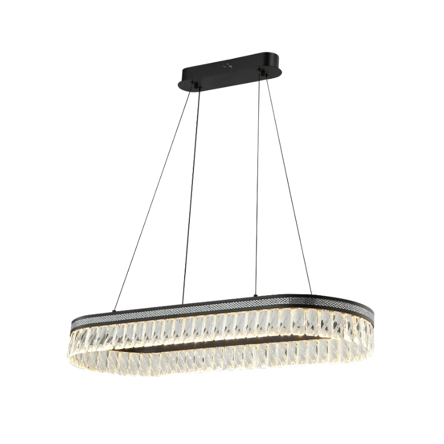 LED dimmējama kristāla lustra uz troses THALIA LED/50W/230V 3000-6000K + tālvadība
