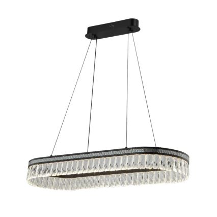 LED dimmējama kristāla lustra uz troses THALIA LED/50W/230V 3000-6000K + tālvadība
