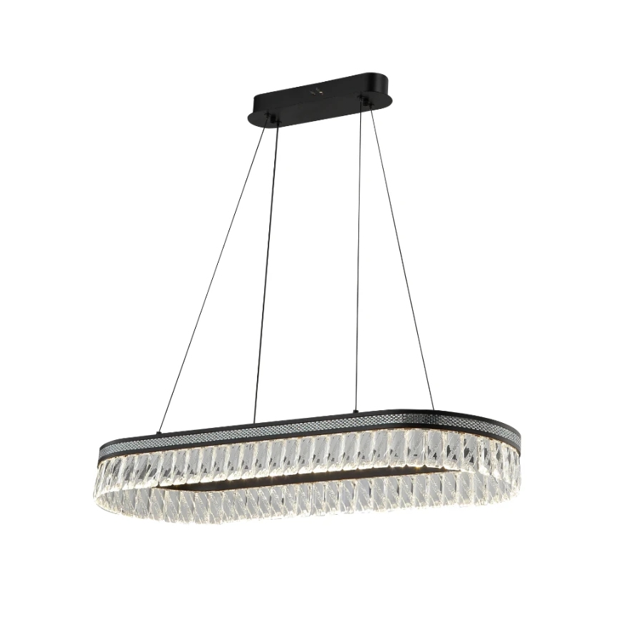 LED dimmējama kristāla lustra uz troses THALIA LED/50W/230V 3000-6000K + tālvadība
