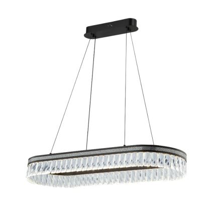 LED dimmējama kristāla lustra uz troses THALIA LED/50W/230V 3000-6000K + tālvadība