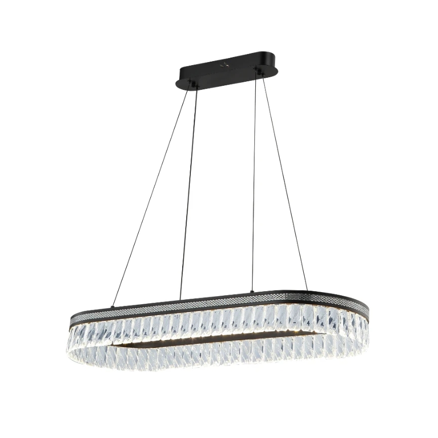LED dimmējama kristāla lustra uz troses THALIA LED/50W/230V 3000-6000K + tālvadība