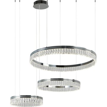 Regulējams LED kristāllustrs uz troses THALIA LED/120W/230V 3000-6000K + tālvadības pults