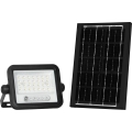 Regulējams LED saules prožektors LED/50W/3,2V 2000-8000K IP65 3800 mAh melns + tālvadības pults