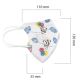 Respirators bērnu izmērs FFP2 Kids NR CE 0370 Panda balta 100 gab